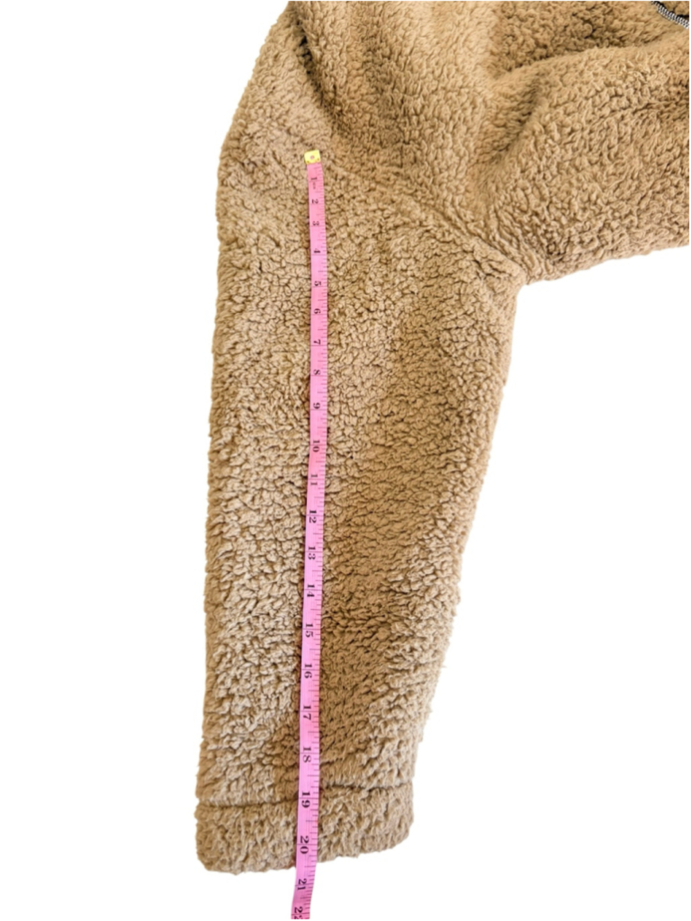 Steve Madden Fuzzy Teddy Jacket – Women’s XL – Beige/Tan/Brown - Picture 6 of 9